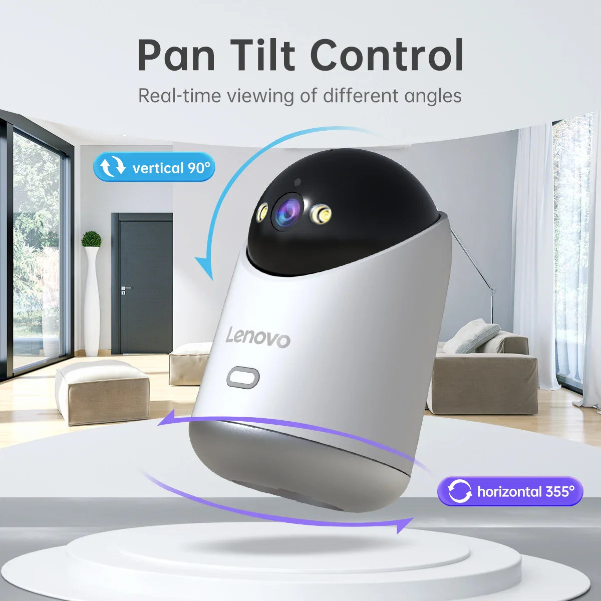 Lenovo 5MP WiFi Camera Smart Home Indoor Wireless
