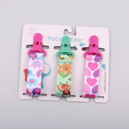 3 Pcs Baby Pacifier Clip Set